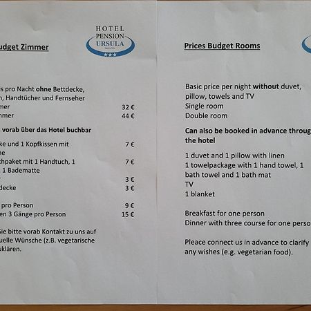 Hotel-Pension Ursula Bad Sachsa Kamer foto